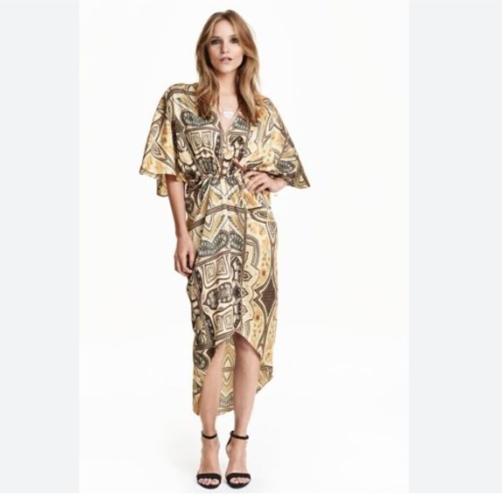 H&M - Butterfly Sleeve Caftan - Size 8